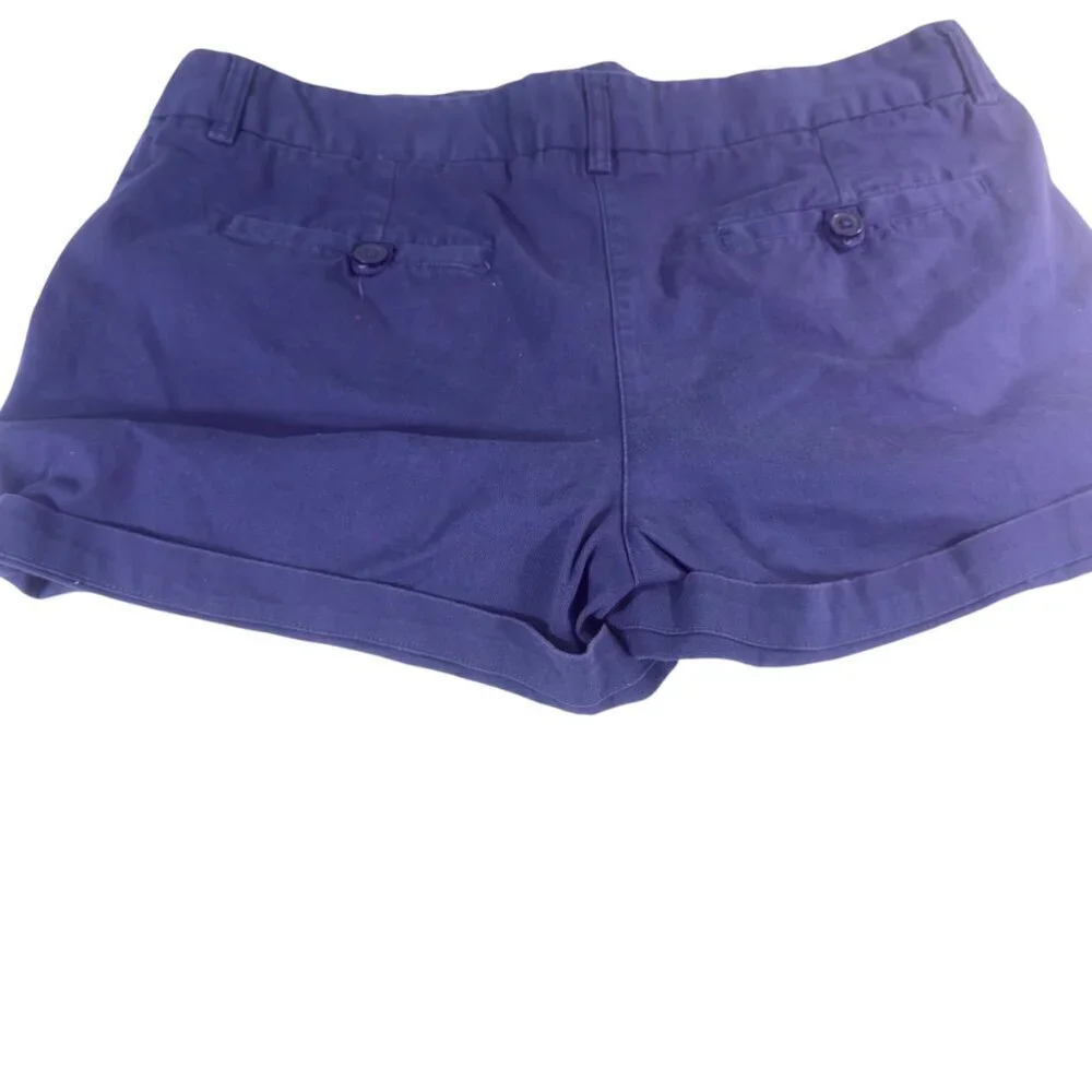 Artisan NY Pocket Detail Shorts Womens 8 Blue Good Washed Mid Rise Cotton